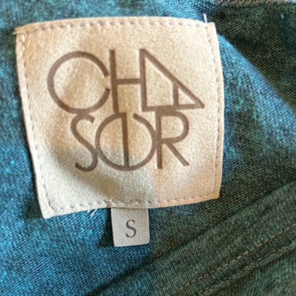 *GREEN* NWOT, Chaser, Women’s, asymmetrical on/off shoulder dress, hi-lo hem - Picture 8 of 8